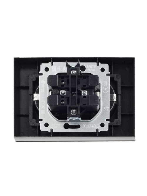 Розетка 2-м СП BRITE РСш12-3-БрШ 16А в сборе с заземл. защ. шторки шампань IEK BR-R24-16-K37-F BR-R24-16-K37-F