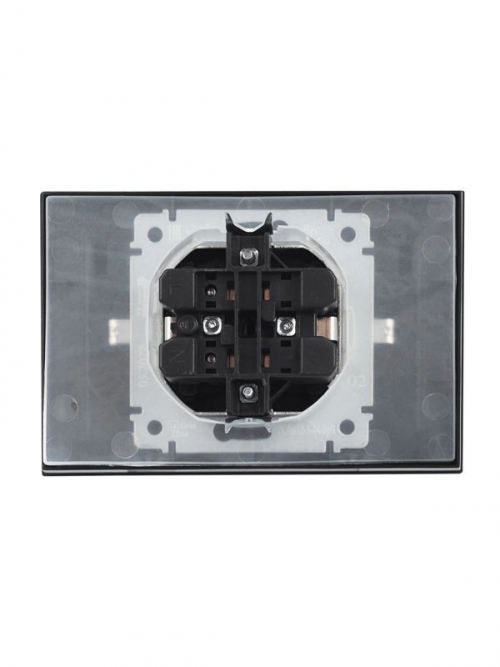 Розетка 2-м СП BRITE РСбш12-3-44-БрЧ 16А в сборе IP44 с крышкой черн. IEK BR-R26-16-44-K02-F BR-R26-16-44-K02-F