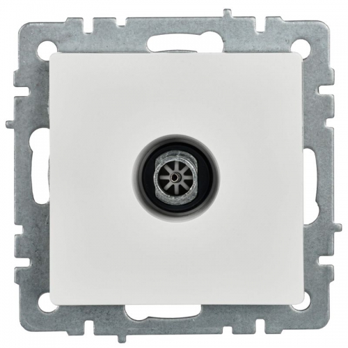 Розетка телевизионная оконечная TV СП Brite РТВ11-0-БрБ бел. IEK BR-A10-O-K01 BR-A10-O-K01