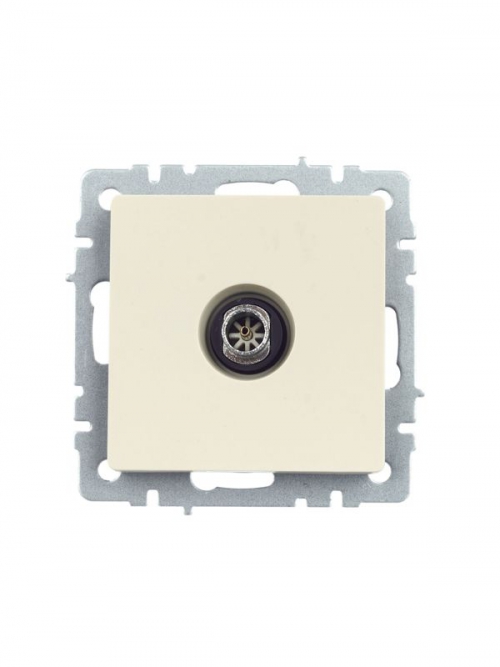 Розетка телевизионная оконечная TV СП Brite РТВ11-0-БрКр беж. IEK BR-A10-O-K10 BR-A10-O-K10