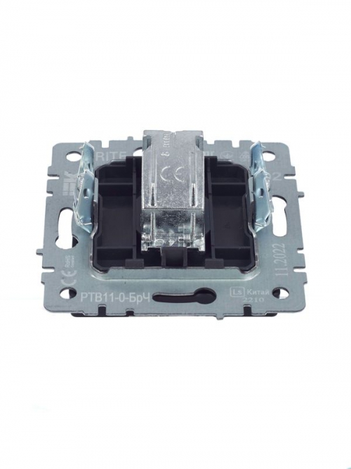 Розетка телевизионная оконечная TV СП Brite РТВ11-0-БрЧ черн. IEK BR-A10-O-K02 BR-A10-O-K02