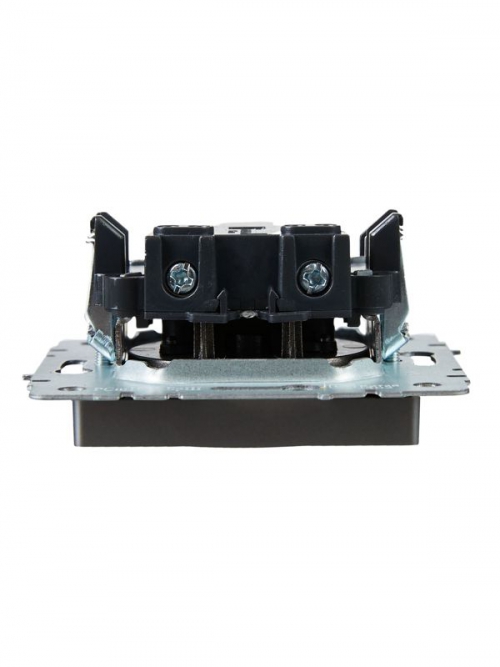 Розетка 1-м СП BRITE РС10-1-0-БрС 10А без заземл. без защ. шторок сталь IEK BR-R10-10-K46 BR-R10-10-K46