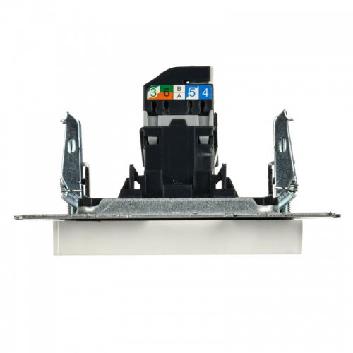 Розетка компьютерная СП RJ45 кат.5E BRITE РК10-БрБ бел. IEK BR-K10-1-K01 BR-K10-1-K01