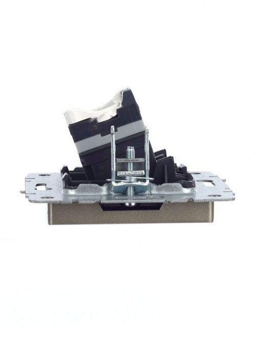 Розетка компьютерная СП RJ45 кат.5E BRITE РК10-БрШ шампань IEK BR-K10-1-K37 BR-K10-1-K37