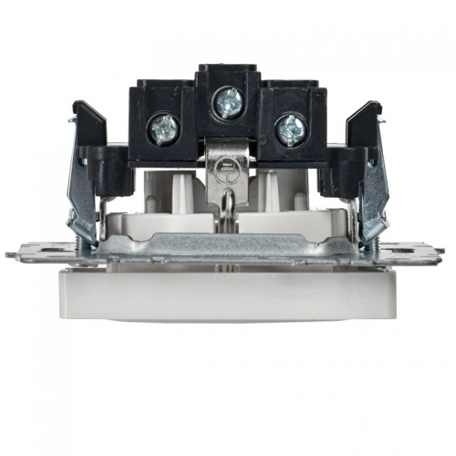 Розетка BRITE РС11-1-0-БрБ 16А с заземл. без защ. шторки бел. IEK BR-R11-16-K01 BR-R11-16-K01