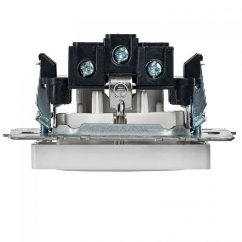 Розетка BRITE РС14-1-0-БрБ 16А с заземл. защ. шторки бел. IEK BR-R14-16-K01 BR-R14-16-K01