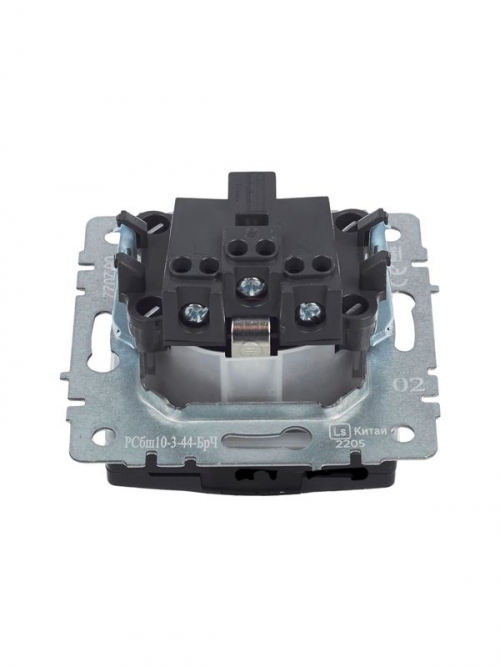 Розетка BRITE РСбш10-3-44-БрЧ 16А IP44 с заземл. защ. шторки с крышкой черн. IEK BR-R16-16-44-K02 BR-R16-16-44-K02