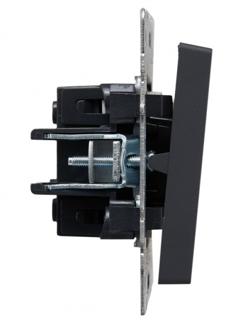 Выключатель 2-кл. СП BRITE ВС10-2-1-БрГ 10А с инд. графит IEK BR-V20-1-10-K53 BR-V20-1-10-K53