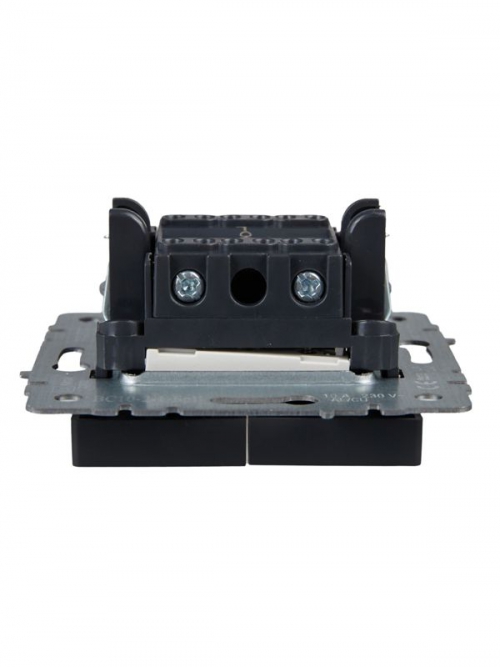 Выключатель 2-кл. СП BRITE ВС10-2-1-БрГ 10А с инд. графит IEK BR-V20-1-10-K53 BR-V20-1-10-K53