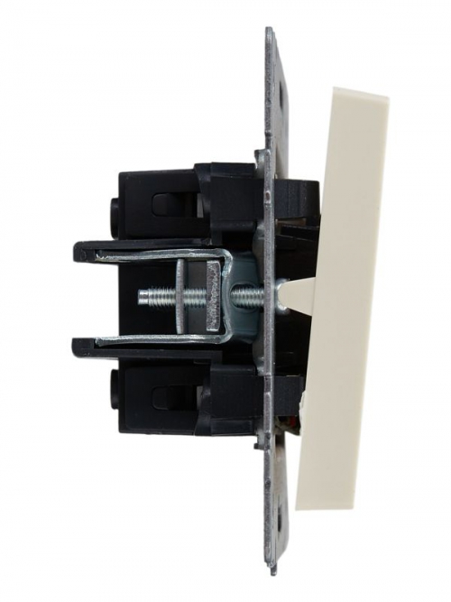 Выключатель 2-кл. СП BRITE ВС10-2-1-БрКр 10А с инд. беж. IEK BR-V20-1-10-K10 BR-V20-1-10-K10