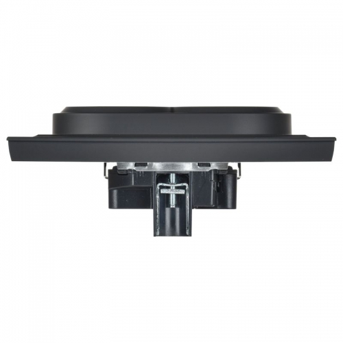 Розетка 2-м СП BRITE РС12-3-БрГ 16А в сборе с заземл. без защ. шторок графит IEK BR-R21-16-K53-F BR-R21-16-K53-F