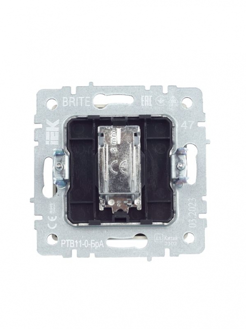 Розетка телевизионная оконечная TV СП Brite РТВ11-0-БрА алюм. IEK BR-A10-O-K47 BR-A10-O-K47