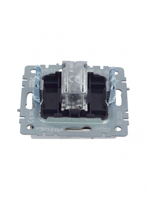 Розетка телевизионная оконечная TV СП Brite РТВ11-0-БрА алюм. IEK BR-A10-O-K47 BR-A10-O-K47