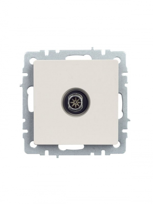 Розетка телевизионная оконечная TV СП Brite РТВ11-0-БрЖ жемчуж. IEK BR-A10-O-K36 BR-A10-O-K36