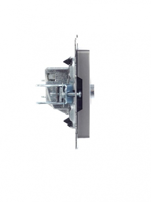 Розетка телевизионная оконечная TV СП Brite РТВ11-0-БрС сталь IEK BR-A10-O-K46 BR-A10-O-K46