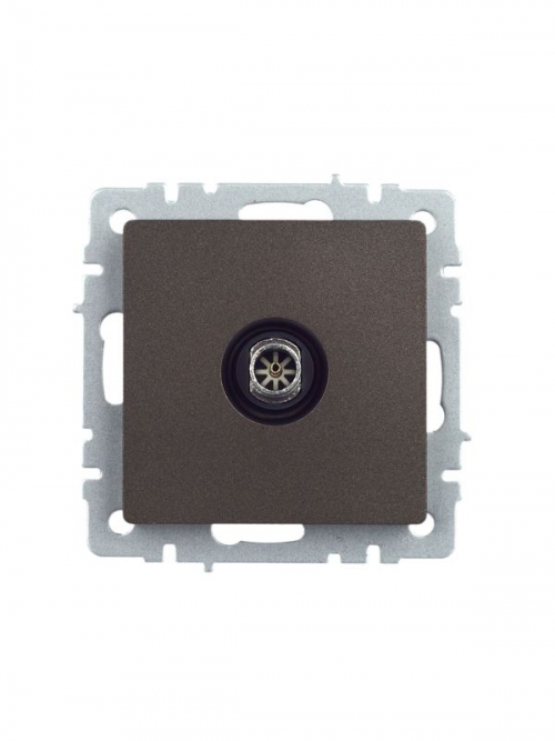 Розетка телевизионная оконечная TV СП Brite РТВ11-0-БрТБ бронз. IEK BR-A10-O-K45 BR-A10-O-K45