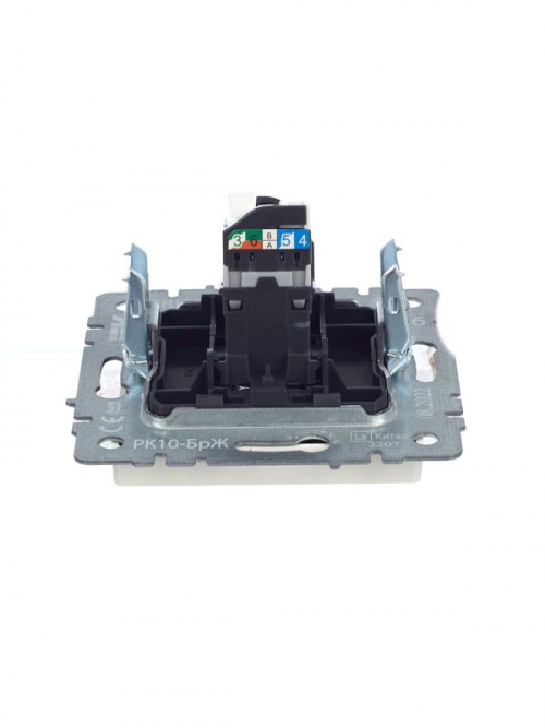 Розетка компьютерная СП RJ45 кат.5E BRITE РК10-БрЖ жемчуж. IEK BR-K10-1-K36 BR-K10-1-K36