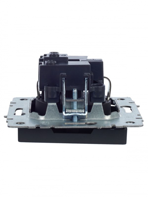 Розетка 1-м СП BRITE РС11-1-0-БрГ 16А с заземл. без защ. шторки графит IEK BR-R11-16-K53 BR-R11-16-K53