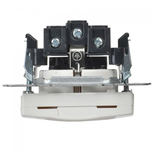 Розетка BRITE РСбш10-3-БрБ 16А IP20 с заземл. защ. шторки с крышкой бел. IEK BR-R16-16-K01 BR-R16-16-K01