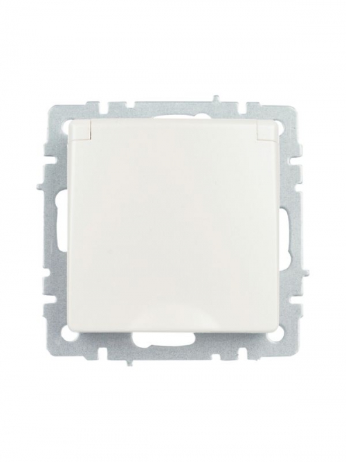 Розетка BRITE РСбш10-3-БрЖ 16А IP20 с заземл. защ. шторки с крышкой жемчуж. IEK BR-R16-16-K36 BR-R16-16-K36