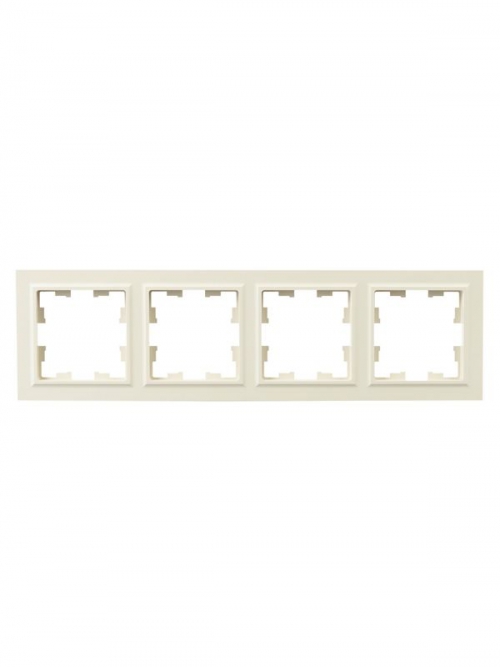 Рамка 4-м BRITE РУ-4-БрКр беж. IEK BR-M42-K10 BR-M42-K10