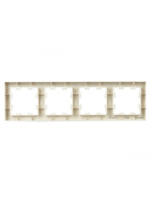 Рамка 4-м BRITE РУ-4-БрКр беж. IEK BR-M42-K10 BR-M42-K10