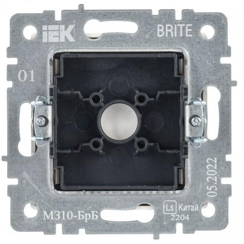 Заглушка с суппортом BRITE МЗ10-БрБ бел. IEK BR-PL10-K01 BR-PL10-K01
