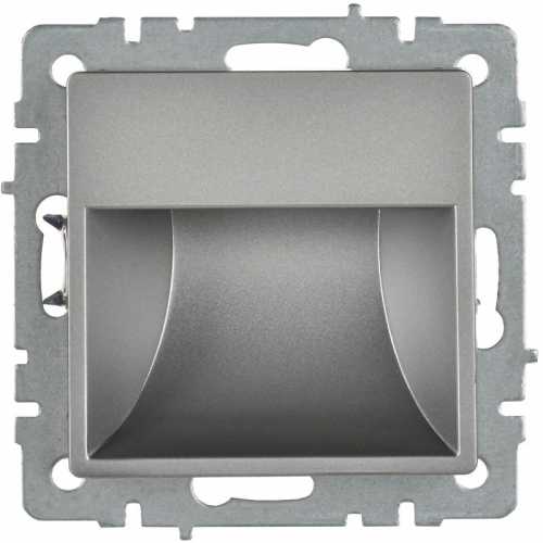 Подсветка светодиодная BRITE встраив. ПЛ20-БрС сталь IEK BR-FL20-K46 BR-FL20-K46