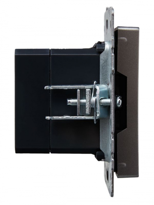 Розетка BRITE USB A+A 3.1А РЮ10-1-БрС сталь IEK BR-U21-D31-K46 BR-U21-D31-K46