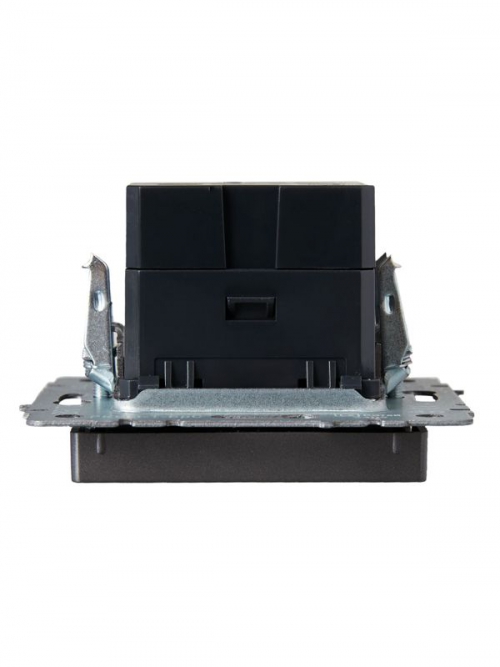 Розетка BRITE USB A+A 3.1А РЮ10-1-БрС сталь IEK BR-U21-D31-K46 BR-U21-D31-K46