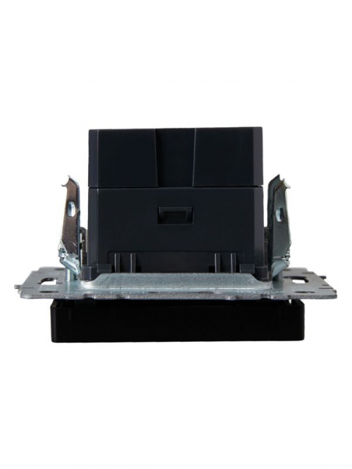 Розетка BRITE USB A+A 3.1А РЮ10-1-БрГ графит IEK BR-U21-D31-K53 BR-U21-D31-K53