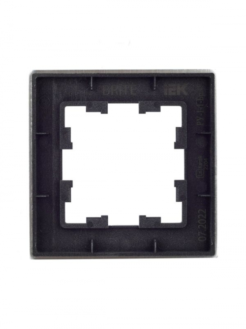 Рамка 1-м BRITE РУ-1-1-БрА металл алюм. IEK BR-M12-M-K47 BR-M12-M-K47