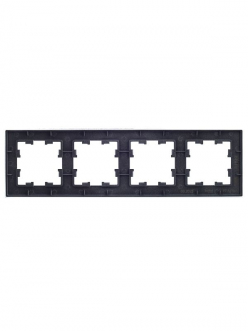 Рамка 4-м BRITE РУ-4-1-БрА металл алюм. IEK BR-M42-M-K47 BR-M42-M-K47