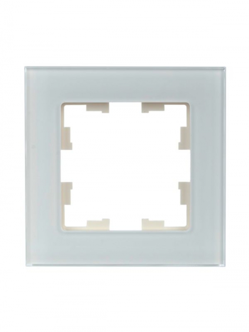 Рамка 1-м BRITE РУ-1-2-БрБ стекло бел. IEK BR-M12-G-K01 BR-M12-G-K01