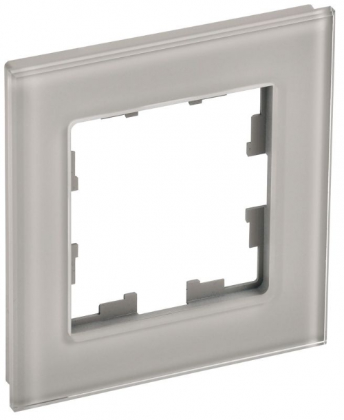 Рамка 1-м BRITE РУ-1-2-БрД стекло дым. IEK BR-M12-G-K30 BR-M12-G-K30
