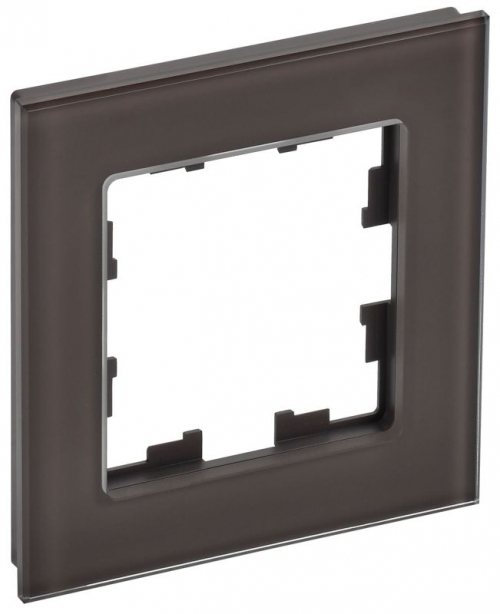 Рамка 1-м BRITE РУ-1-2-БрТБ стекло темн. бронза IEK BR-M12-G-K45 BR-M12-G-K45