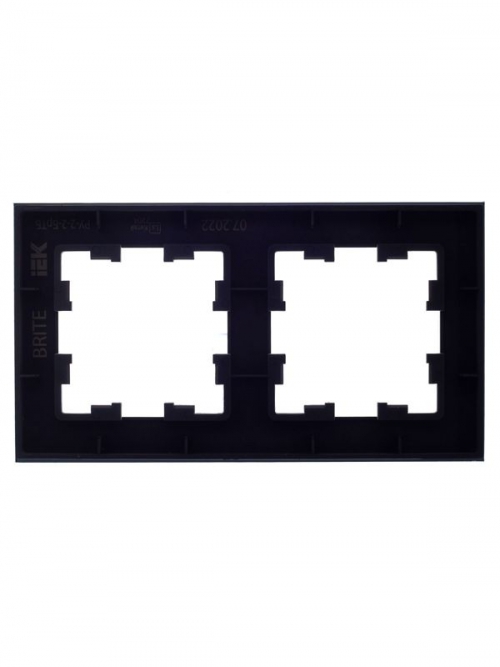 Рамка 2-м BRITE РУ-2-2-БрТБ стекло темн. бронза IEK BR-M22-G-K45 BR-M22-G-K45