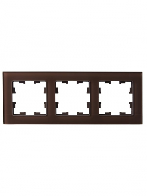 Рамка 3-м BRITE РУ-3-2-БрТБ стекло темн. бронза IEK BR-M32-G-K45 BR-M32-G-K45