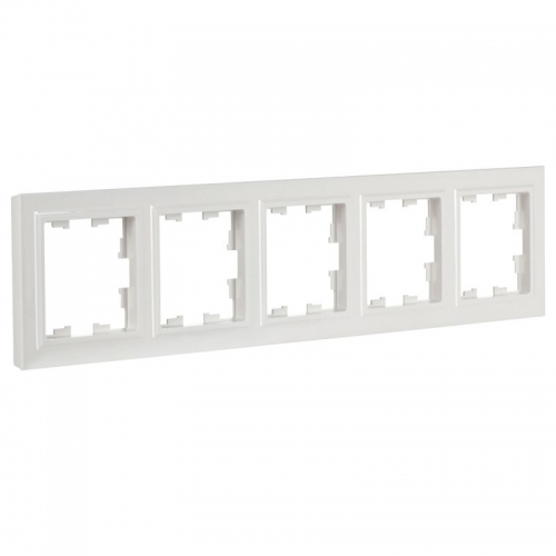 Рамка 5-м BRITE РУ-5-БрБ бел. IEK BR-M52-K01 BR-M52-K01