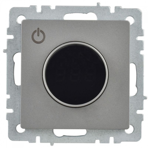 Термостат электронный с индикацией BRITE СП IP20 ТС10-1-БрС сталь IEK BR-RT11-K46 BR-RT11-K46