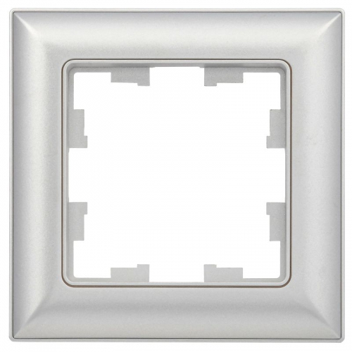 Рамка 1-м BRITE РУ-1-Бр алюм./алюм. IEK BR-M12-12-K47 BR-M12-12-K47