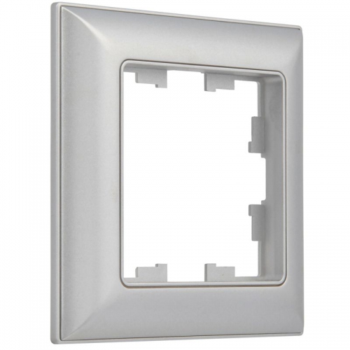 Рамка 1-м BRITE РУ-1-Бр алюм./алюм. IEK BR-M12-12-K47 BR-M12-12-K47