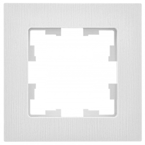 Рамка 1-м BRITE РУ-1-Бр бел. рифленый IEK BR-M12-51-K01 BR-M12-51-K01