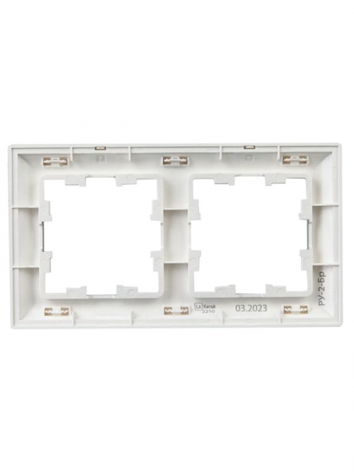Рамка 2-м BRITE РУ-2-Бр алюм./алюм. IEK BR-M22-12-K47 BR-M22-12-K47