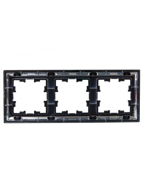 Рамка 3-м BRITE РУ-3-Бр хром/черн. IEK BR-M32-12-2-K23 BR-M32-12-2-K23