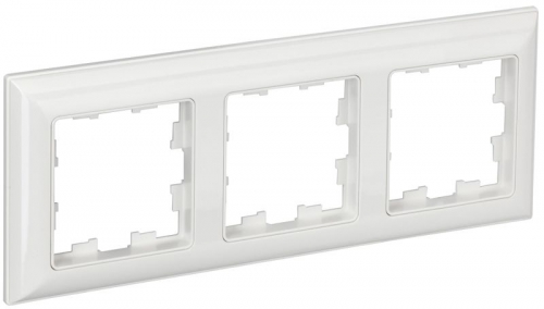 Рамка 3-м BRITE РУ-3-Бр бел./бел. IEK BR-M32-12-K01 BR-M32-12-K01
