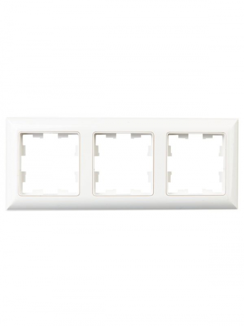Рамка 3-м BRITE РУ-3-Бр бел./бел. IEK BR-M32-12-K01 BR-M32-12-K01