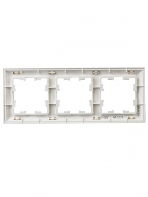 Рамка 3-м BRITE РУ-3-Бр бел./бел. IEK BR-M32-12-K01 BR-M32-12-K01
