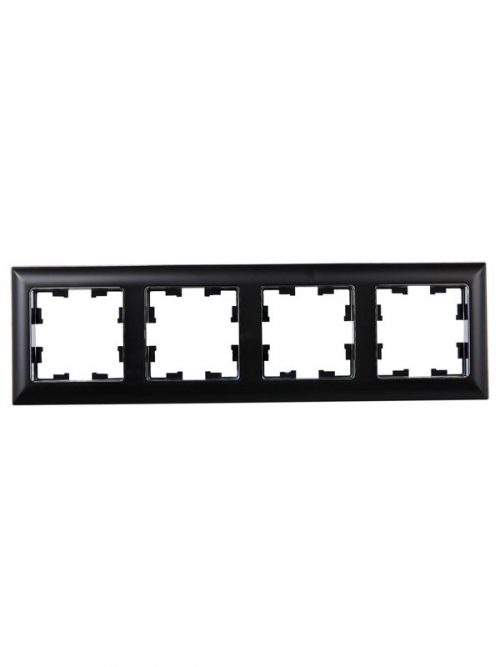 Рамка 4-м BRITE РУ-4-Бр хром/черн. IEK BR-M42-12-2-K23 BR-M42-12-2-K23
