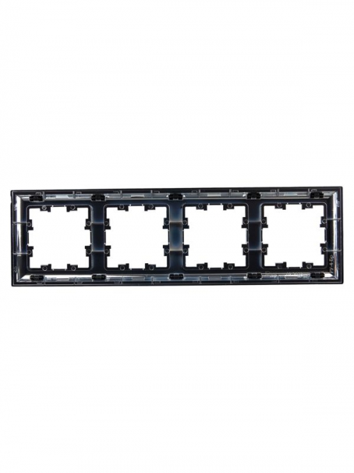 Рамка 4-м BRITE РУ-4-Бр хром/черн. IEK BR-M42-12-2-K23 BR-M42-12-2-K23